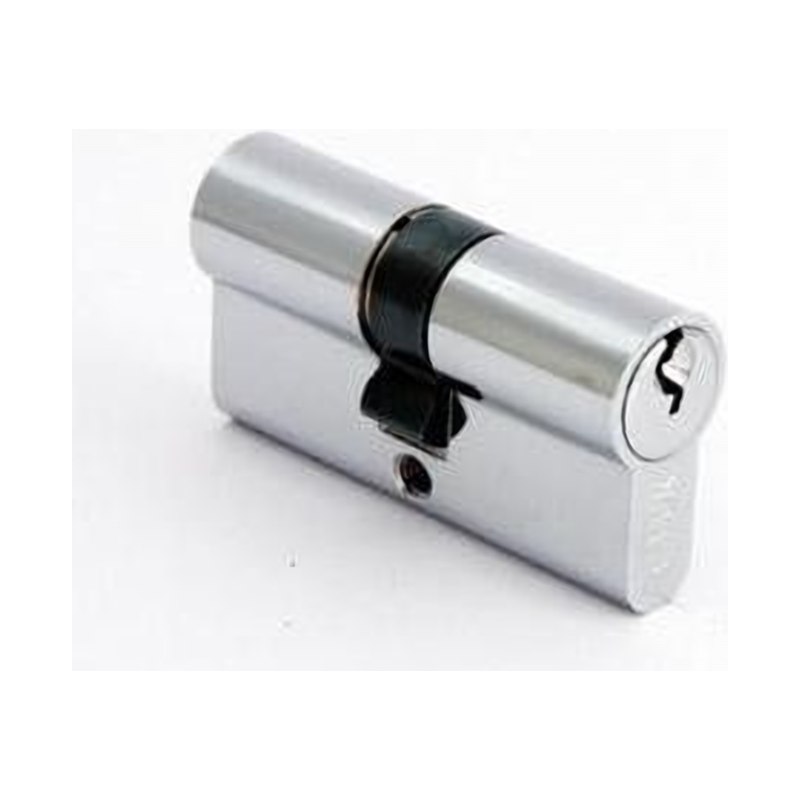 Цилиндровый механизм F-02 90(30B*10х50)СР 5кл хром перфорированный ключ верт для