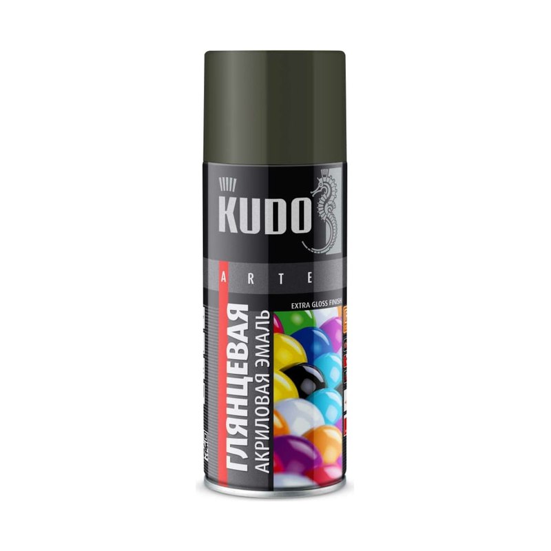 Краска акриловая KUDO KU-A6014 RAL6014 хаки глянцевая