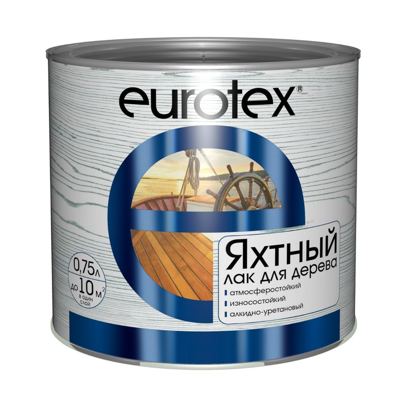 Лак яхтный глянцевый Евротекс 0,75л