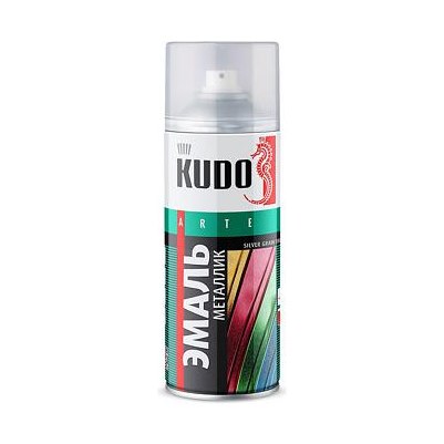 Эмаль металлик Kudo 1027 хром аэрозоль