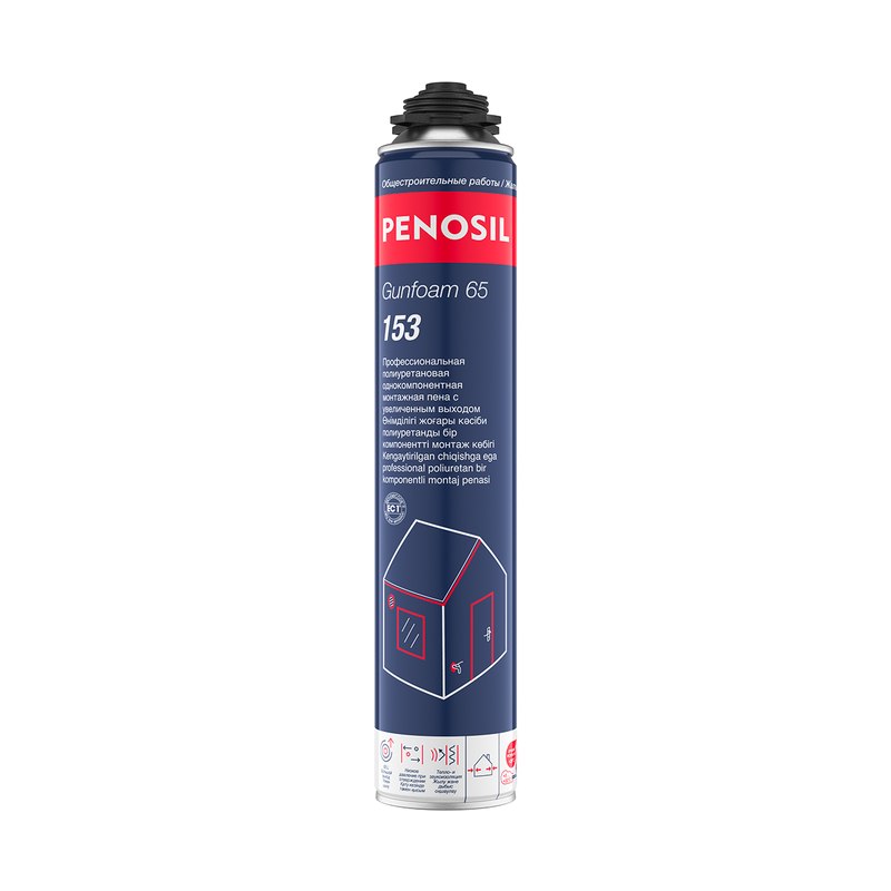 Пена монтажная профессиональная PENOSIL Premium Gunfoam 870мл 65