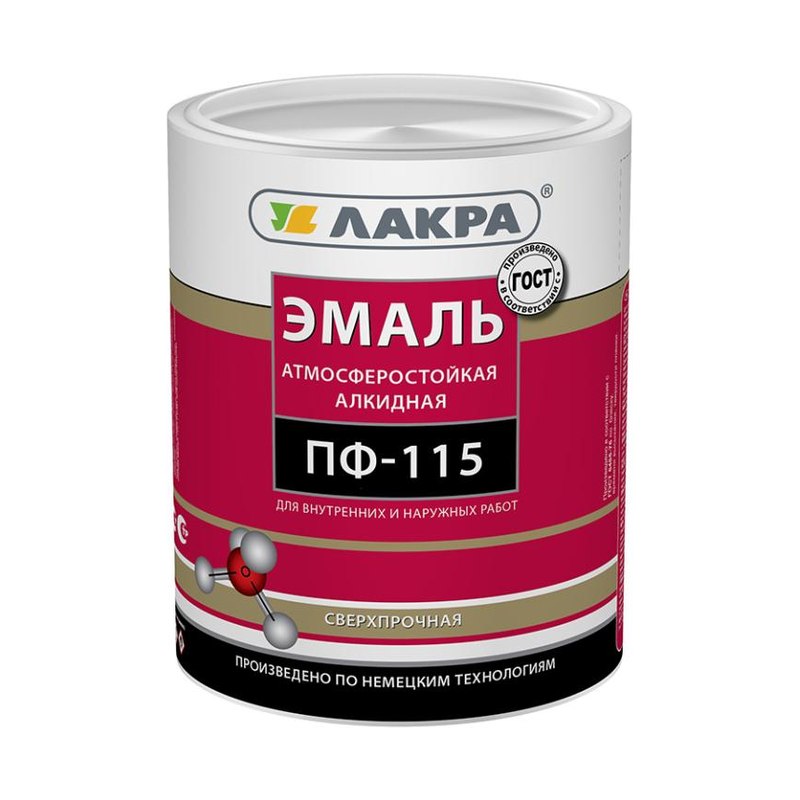 Эмаль ПФ-115 Лакра жёлтая (1кг)