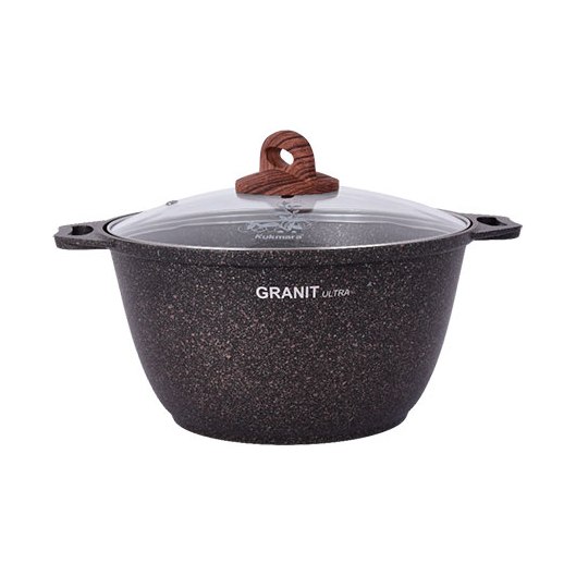 Кастрюля KUKMARA Granit ultra с крышкой (3,0л)