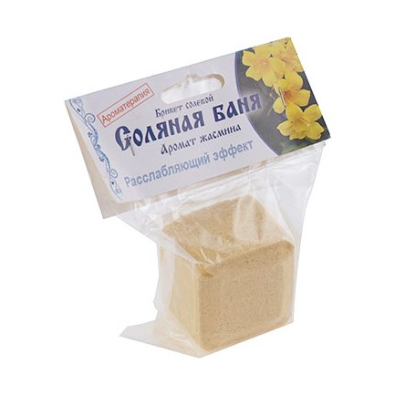 Соляные брикеты для бани и сауны жасмин 200гр