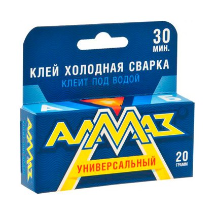 Клей холодная сварка Алмаз-пресс (20г)