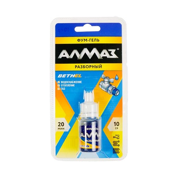 Уплотнитель Фум-гель Алмаз разборный (10г)