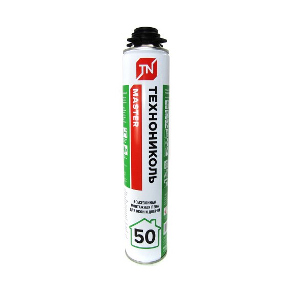 Пена монтажная профессиональная ТЕХНОНИКОЛЬ всесезонная (750г)