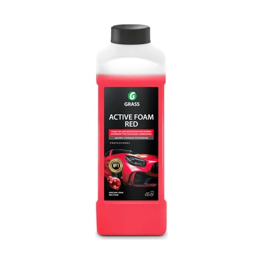 Шампунь для бесконтактной мойки пеннообразующий GRASS "Active Foam Red" 1л