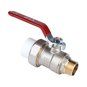 Кран шаровый угловой полипропиленовый 25х3/4"
