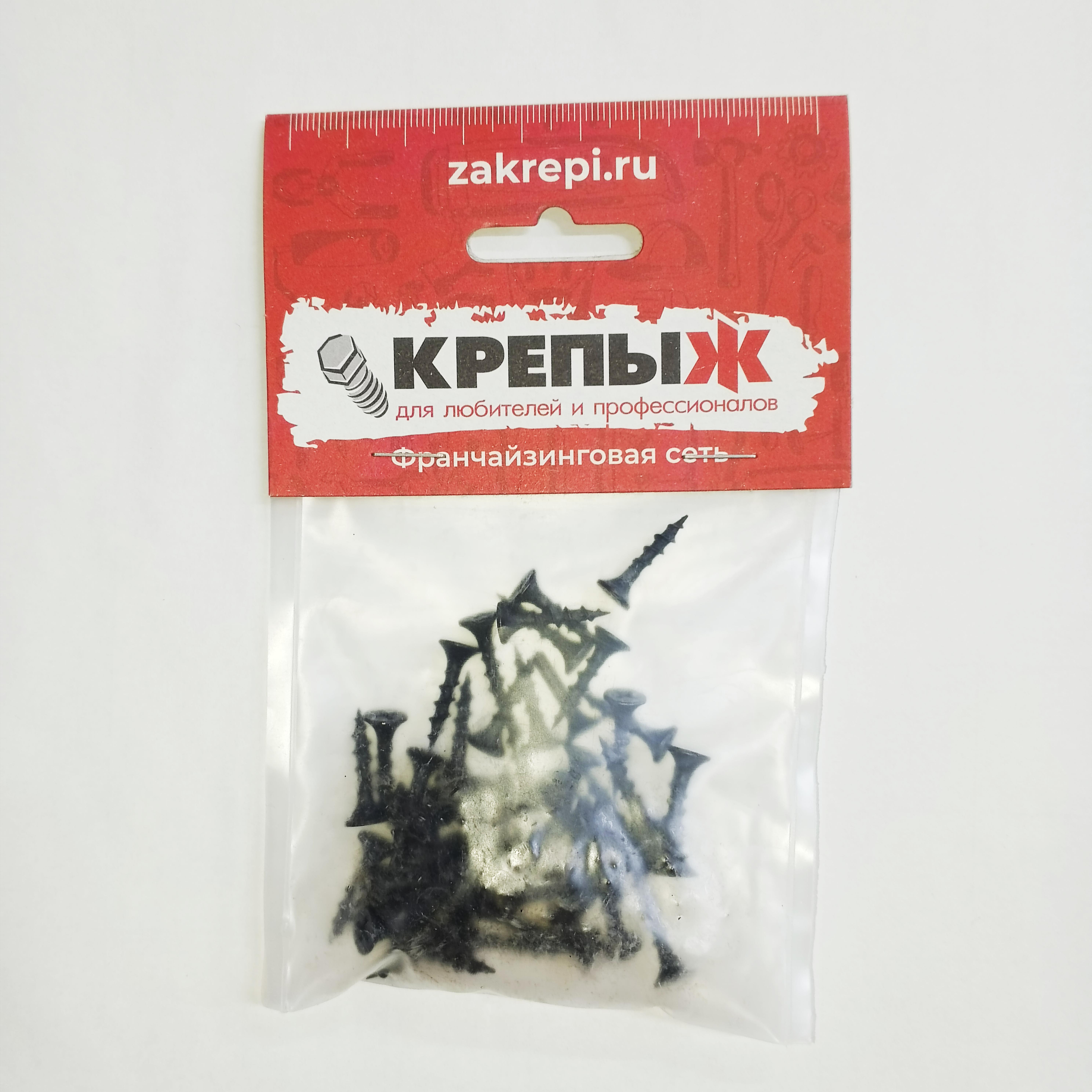 Саморез 3,5*16 потай оксид крупный шаг КРЕПЫЖ ( 50 шт/уп)
