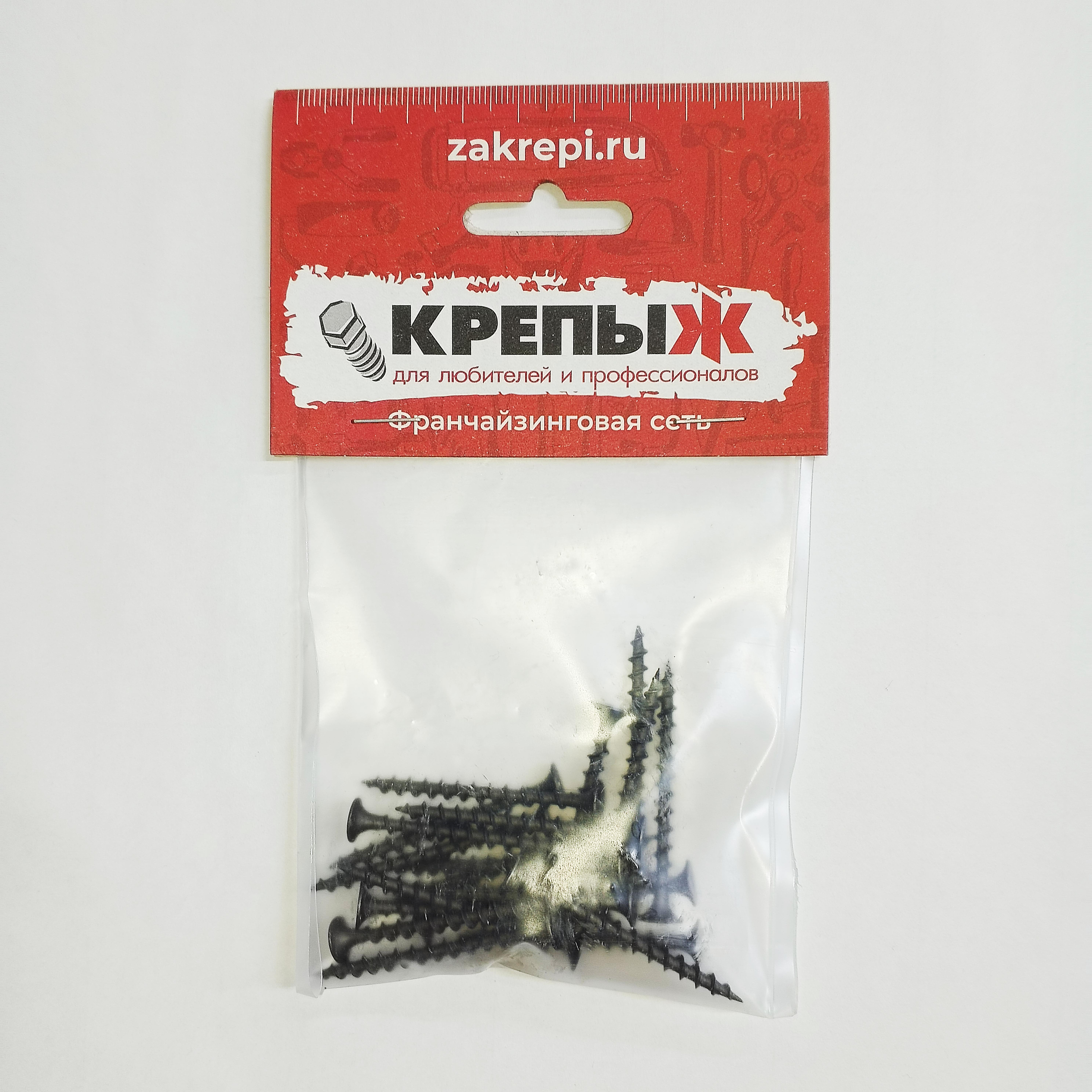Саморез 3,5*41 потай оксид крупный шаг КРЕПЫЖ ( 50 шт/уп)