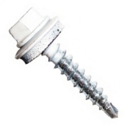 Саморез 4,8*35 ш/гр кровельный белый RАL 9003