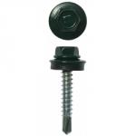 Саморез 4,8*50 ш/гр кровельный хром зелёный RАL 6020