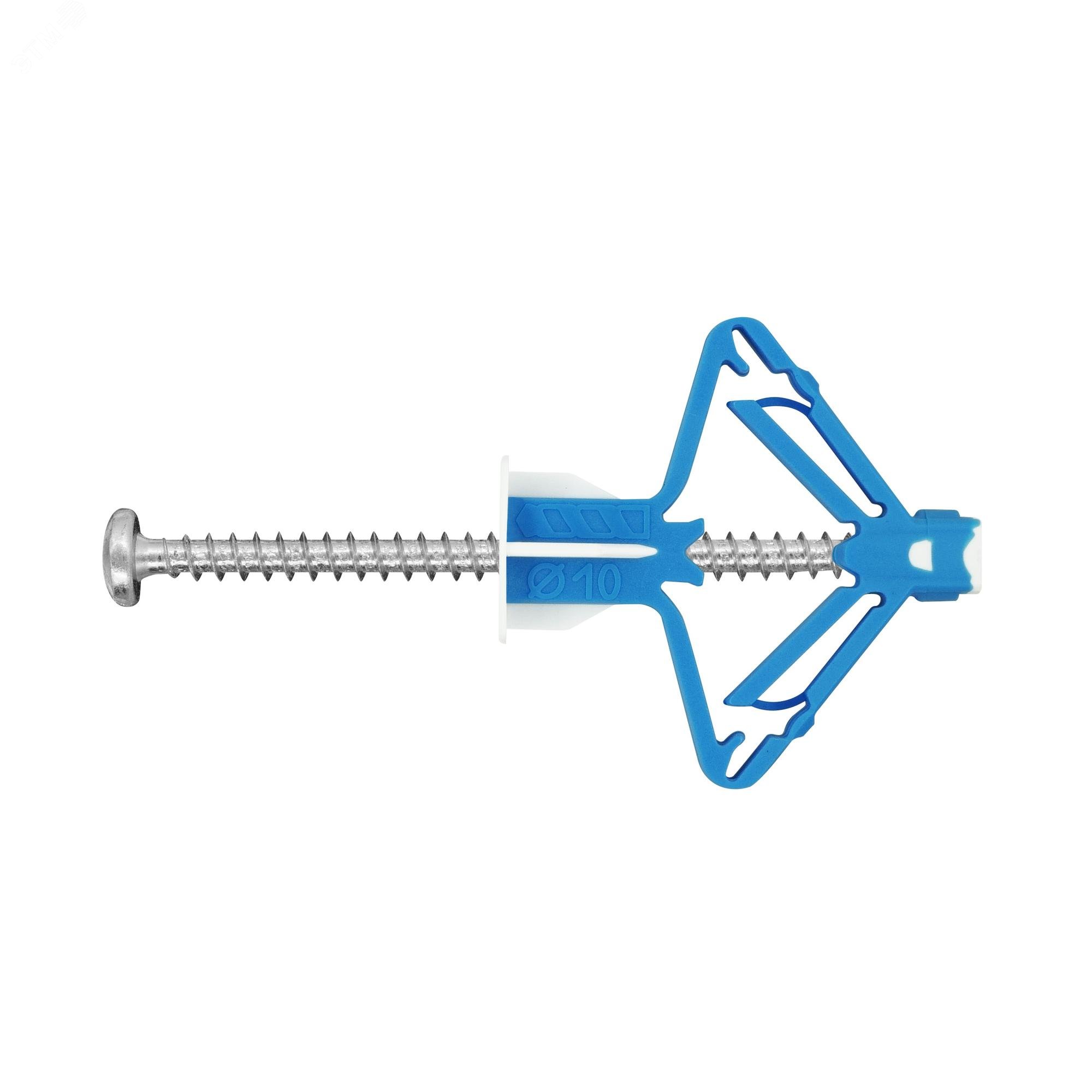 Дюбель 10*40  для гипсокартона с шурупом TWIN PAB