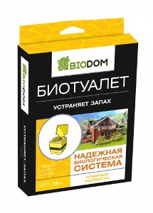 Средство БИОДОМ для дачного туалета 75 г/3, ГРС