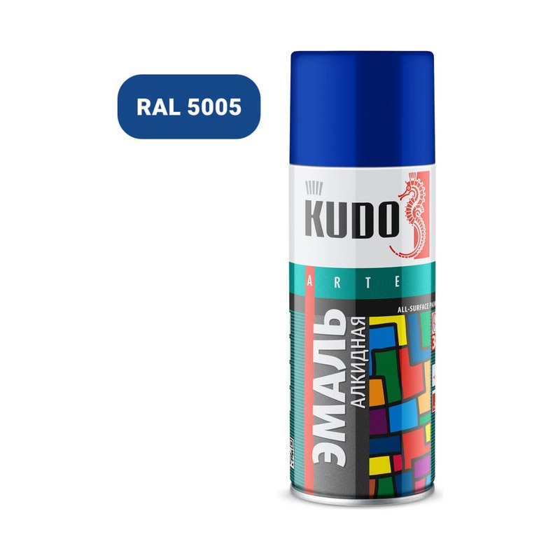 Эмаль KUDO универсальная синяя RAL 5005
