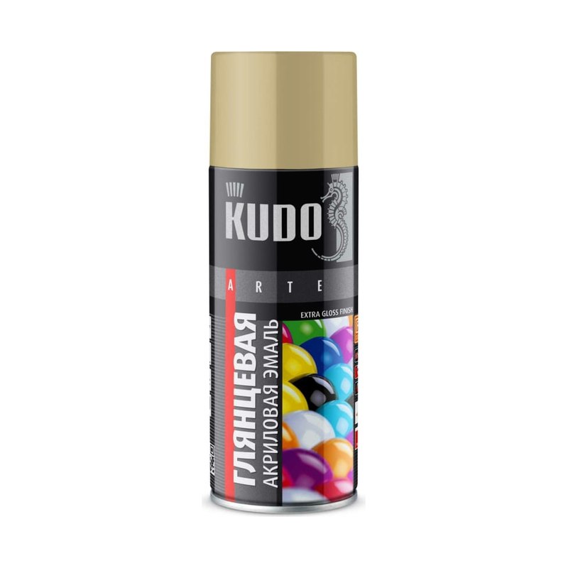 Эмаль акриловая KUDO KU-A1001 RAL1001 бежевая (520мл)