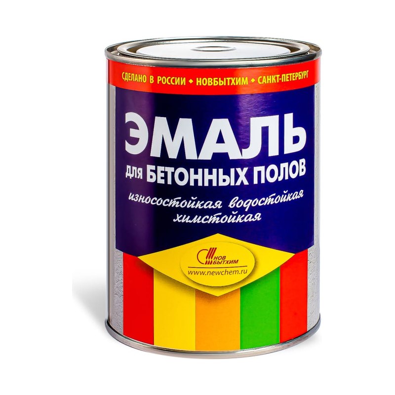 Эмаль НБХ серая для бетонных полов (1л)