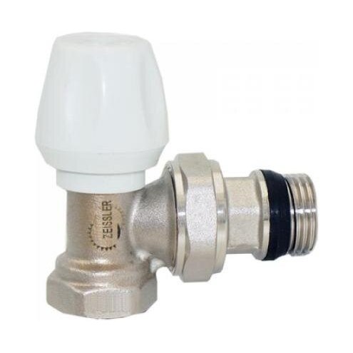 Клапан запорный угловой для радиатора RS221.02 (1/2")