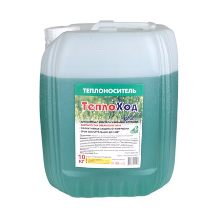 Теплоноситель Теплоход -30 зелёный без запаха (10кг)