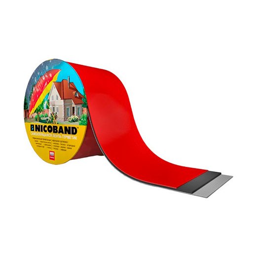 Лента самоклеящаяся NICOBAND красная (3мх5см)