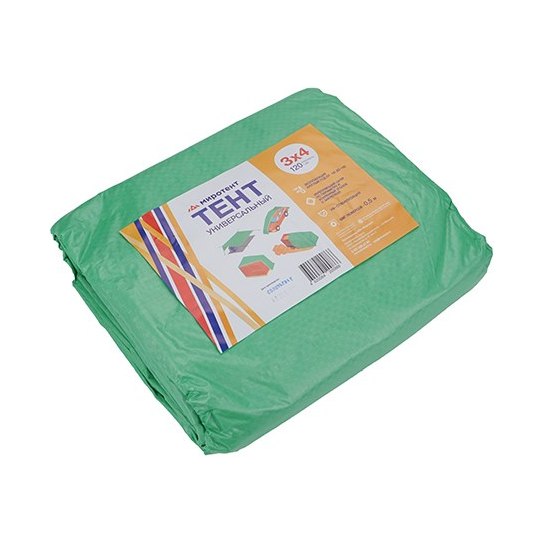 Тент  3 x 4 м (120 г/кв. м) зеленый/серебро