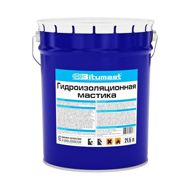Bitumast Мастика гидроизоляционная 18 кг (21,5 л)