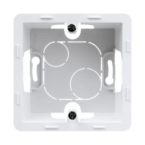 Legrand INSPIRIA Белая Коробка накл. монтажный 1-м