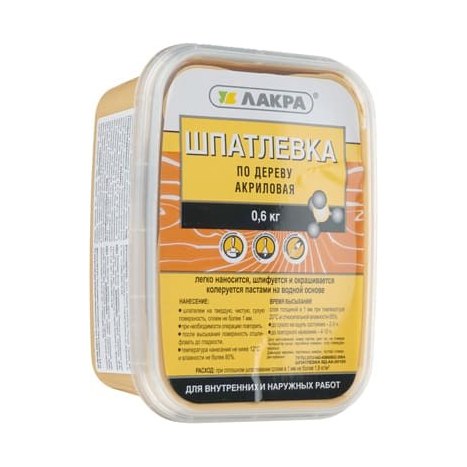 Шпатлевка по дереву Лакра сосна 0,6 кг