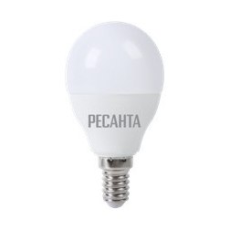 Лампа светодиодная Ресанта LL-R-G45-7W-230-3K-E14
