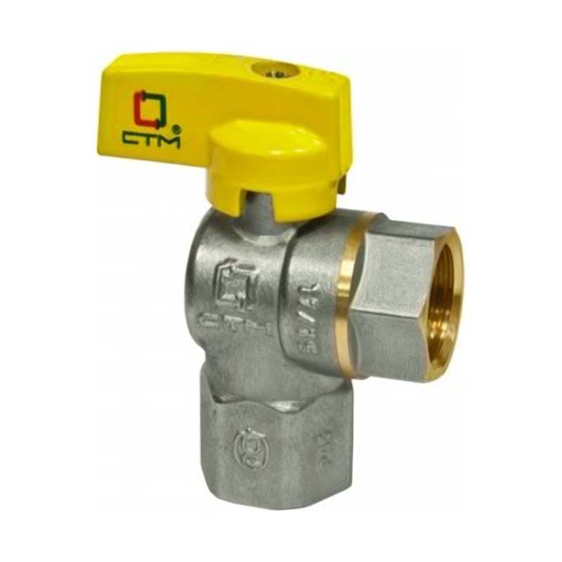 Кран шаровой угловой 1/2" CGLFFB12 для газа