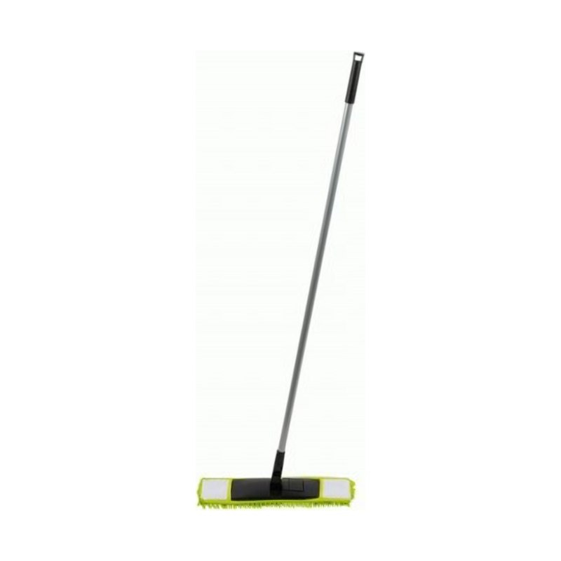 Швабра насадка микрофибровая лапша Mop Clean 12х41см ручка110см рыжий кот