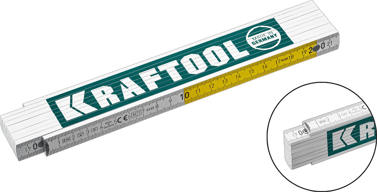 Складной метр деревянный KRAFTOOL 2м