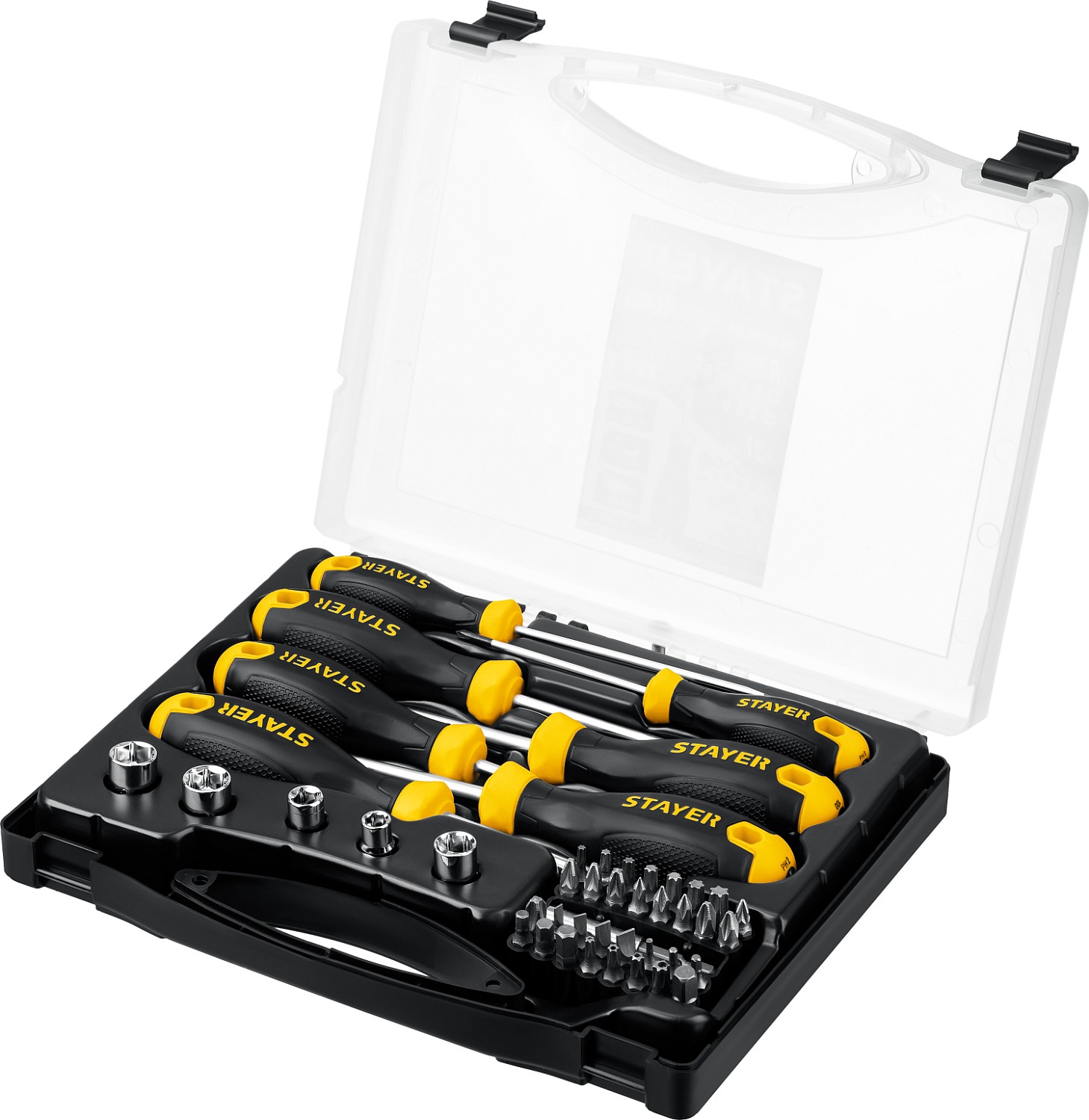 Набор отверток с насадками STAYER Max Range Pro 32предм 25134-H18