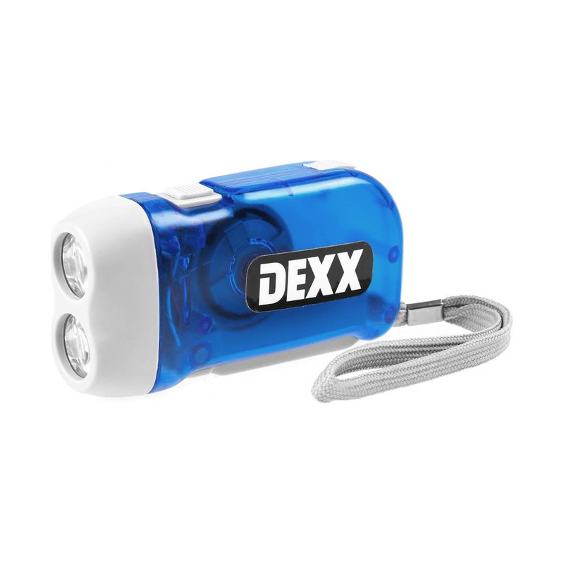 Динамофонарь ручной 2LED DEXX