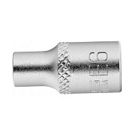 Головка торцевая,1/4, E6, CrV, Stels