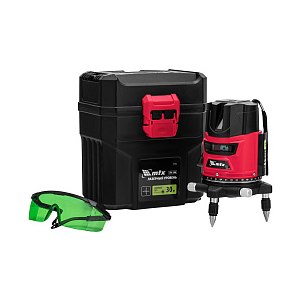 Лазерный уровень CRX-30G 30м зелёный луч батарейки резьба 5/8" MTX