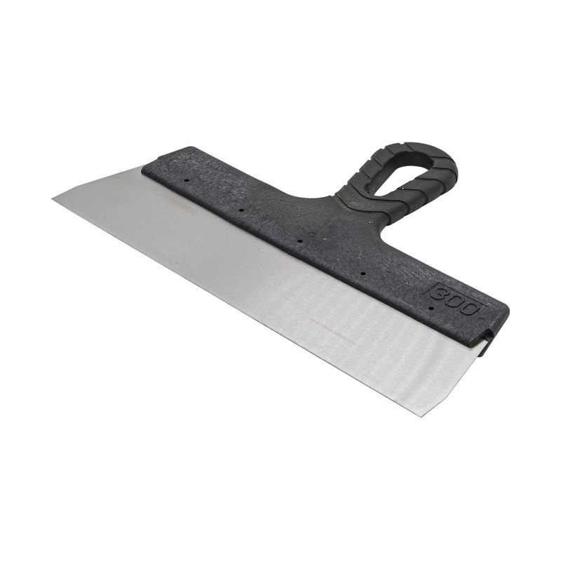 Шпатель фасадный нержавеющая сталь 300мм 0,45мм пластиковая рукоятка