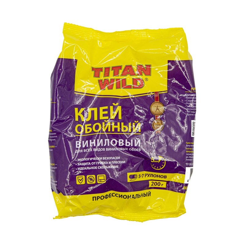 Клей обойный виниловый Титан Wild (200г)