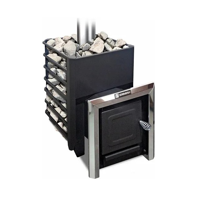 Печь для бани Ермак 12 Сетка-Классика Carbon антрацит