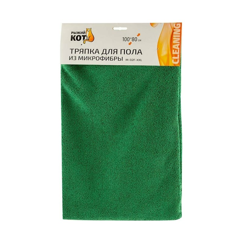 Тряпка для пола микрофибровая Рыжий Кот (80×100 см)