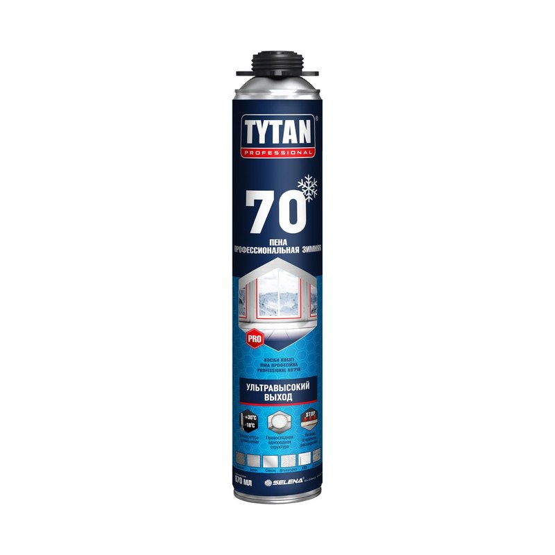 Пена монтажная профессиональная Titan 70 зимняя 1000гр