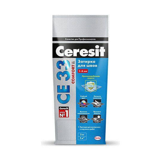 Затирка CE33 S Ceresit цвет крокус (2кг)