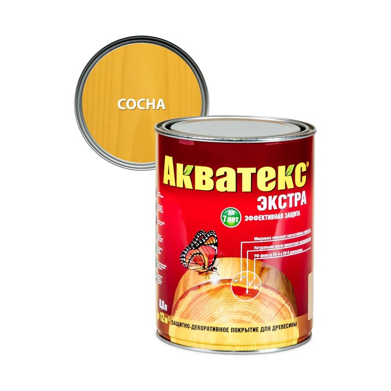 Акватекс сосна 0,8л средство для защиты