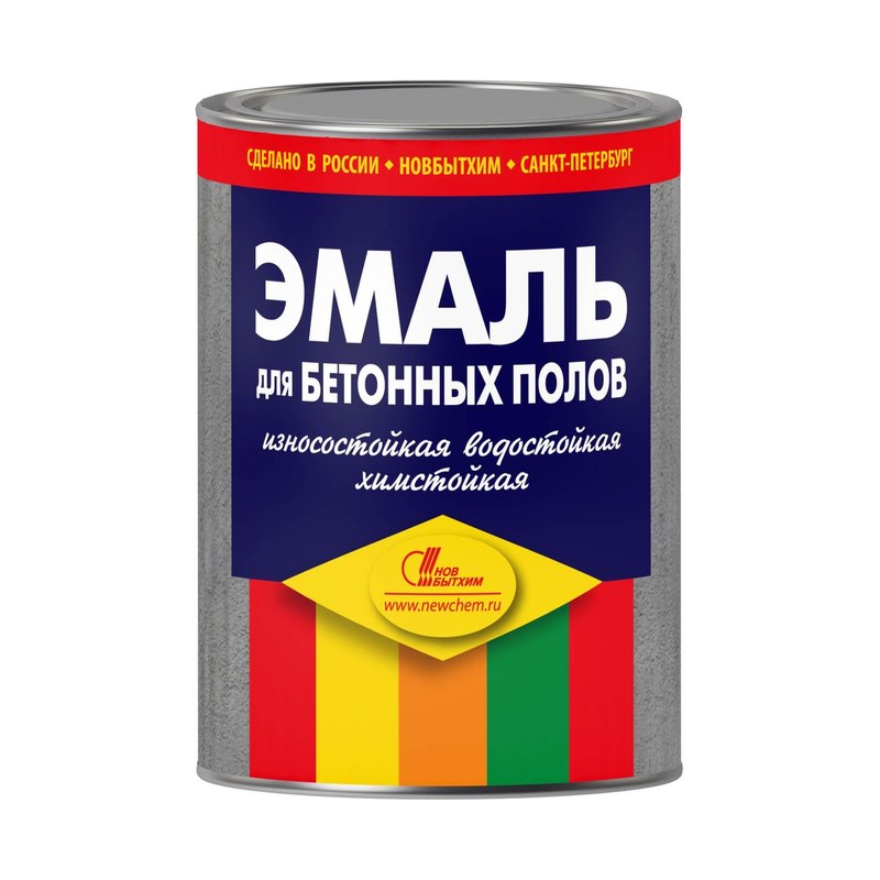 Эмаль для бетонных полов НБХ серая 3л