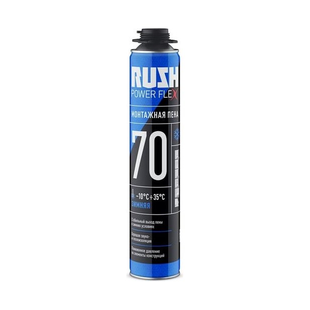 Пена монтажная профессиональная зимняя RUSH POWER FLEX 70