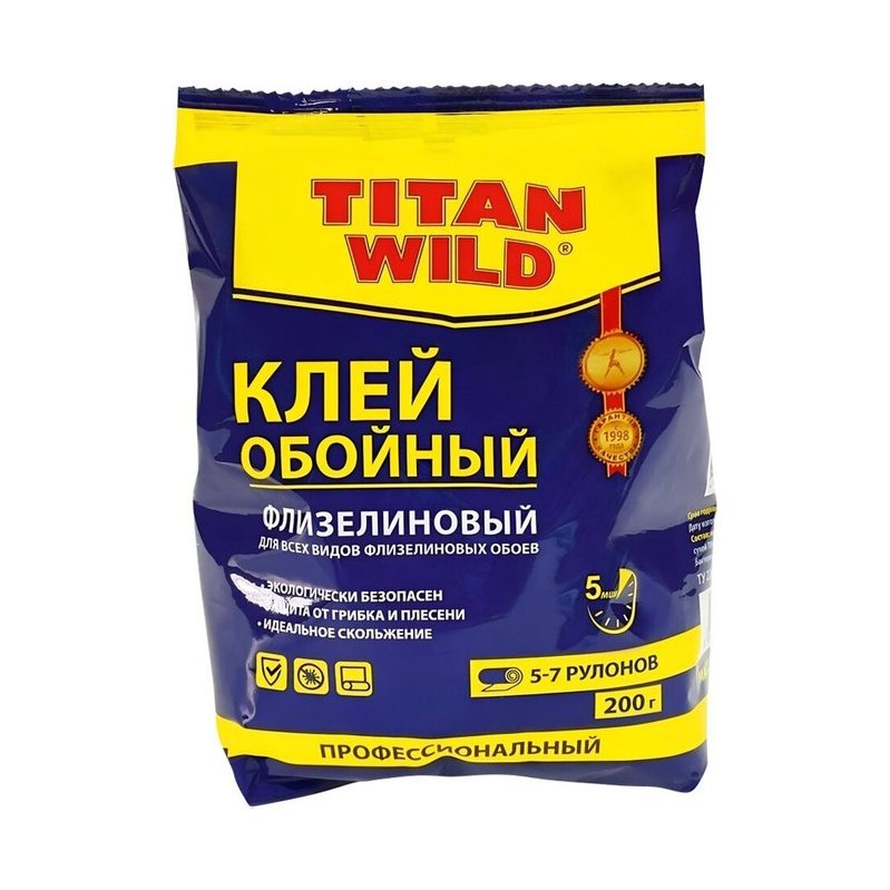 Клей обойный Титан для флизелиновых обоев (200г)