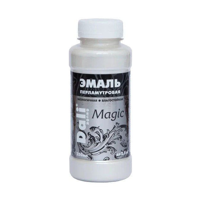 Эмаль акриловая DECOR Magic перламутровая серебристая