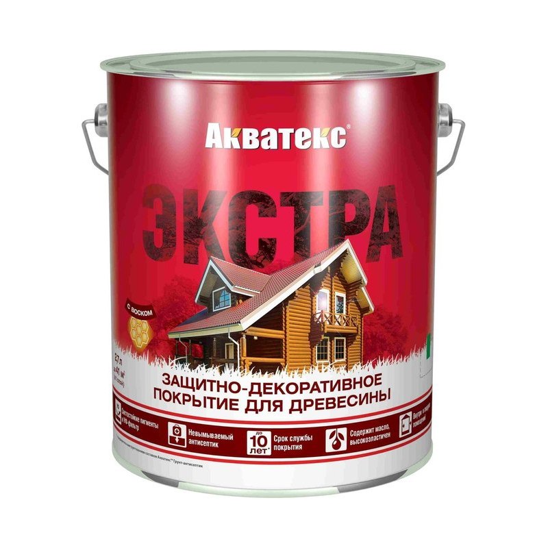 Лазурь для дерева Акватекс тик (2,7л)