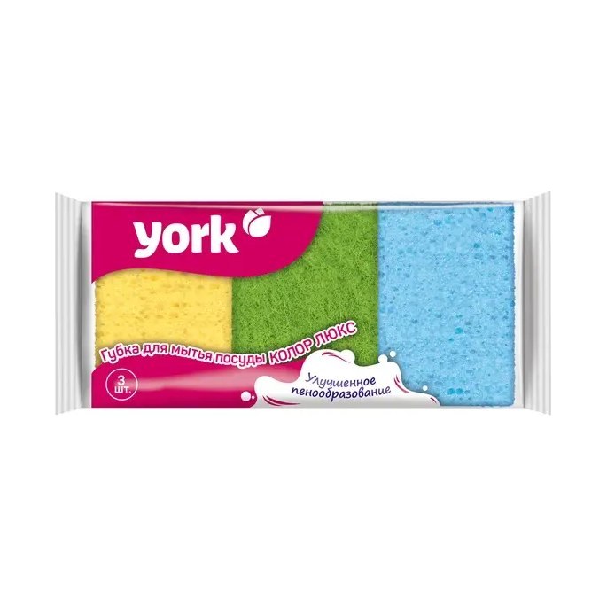 Губка для посуды Колор Люкс (10×7×3 см)